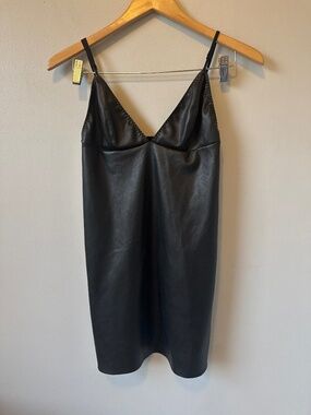 Victoria’s Secret faux leather slip dress